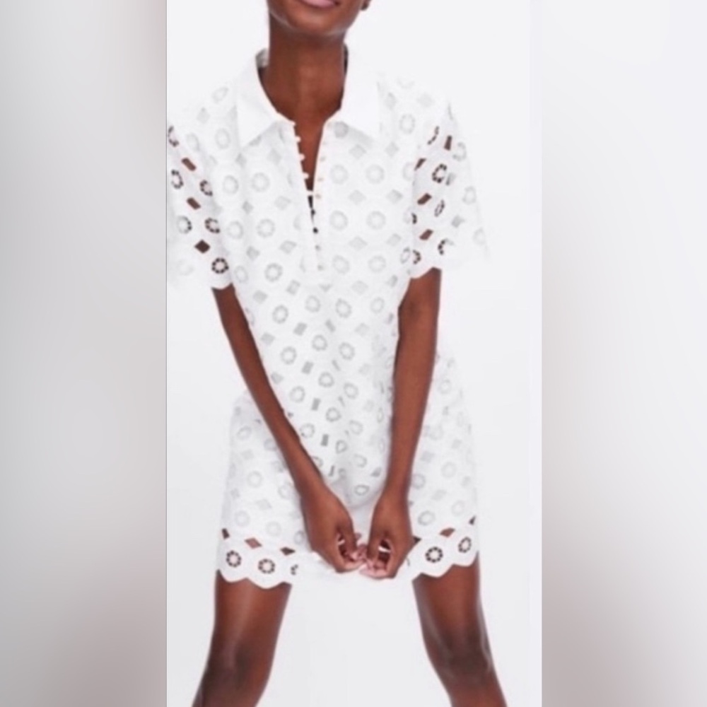 Zara Short Sleeve Shift Dress
